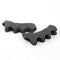 Toe Separators for Functional Fitness Athletes - Toe Straighteners for Foot Pain Relief, Plantar Fasciitis, Dark Black-A