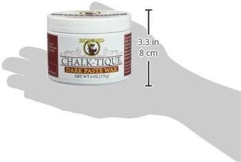 Howard Products Chalk-Tique Dark Paste Wax for Wood - Dark Chalk Paint Wax Polish, 6 oz