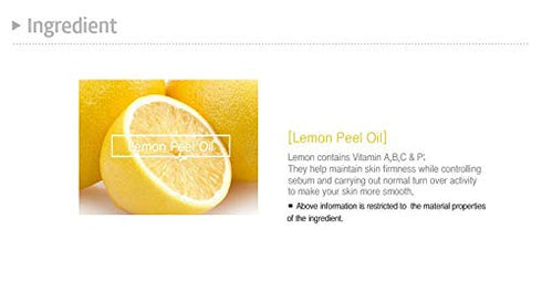 MIZON Vita Lemon Peeling Gel, 150g/5.3 Oz - Lemon Peel Oil and Sparkling Water Exfoliating Gel