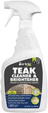 STAR BRITE Teak Cleaner & Brightener Gel Spray, 32 OZ, Vertical Surface Stick Formula