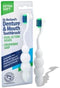 Dr. B Dental Solutions Ergonomic Denture Toothbrush, Extra Soft Bristles for Implants & Overdentures, Single Pack