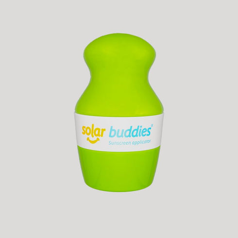 Solar Buddies Sunscreen Applicator - Single Full Green - BPA-Free Refillable Roll-On Sponge for Sunscreen & Lotion,