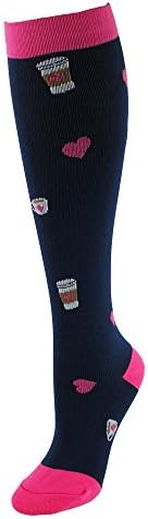 Think Medical 10-14mmHG Women's Fashion Compression Socks (Coffee Love)