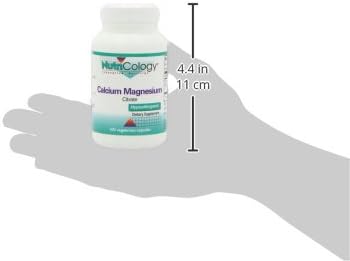 Nutricology Calcium Magnesium Citrate Supplement, Vegetarian Capsules, 100 Count, Bone Health