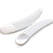Onwon Mini Curved Cosmetic Scoop Makeup Mask Plastic Spoon, 100 PCS, White
