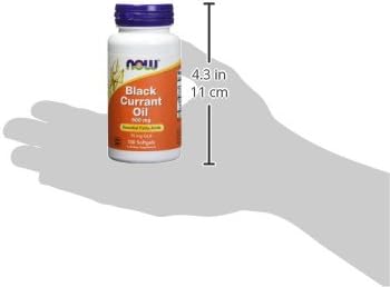 Now Foods Black Currant Oil, 500 milligrams, 100 Softgels, Pack of 2