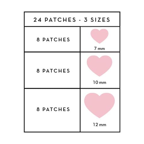 The Crème Shop Heart Shape Hydrocolloid Dark Spot Acne Patches - 72 Patches with Salicylic Acid & Witch Hazel
