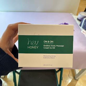 Hey Honey On and On Unique Cream to Oil Formula | Complete Body Moisturizer, 6.7 oz