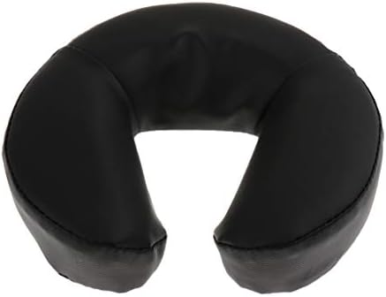 Duiaynke Foam Face Down Cradle Cushion Pillow for Massage Acupuncture Table BedNursing Tool Accessories - Black