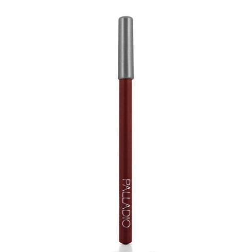 Palladio Lip Liner Pencil, Wooden, Aubergine, Firm yet Smooth, Hydrating, Long Lasting