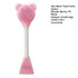 Pink Facial Cream Spatula, Silicone Face Mask Brush, Double Heads Skincare Applicator Tools for Facial Masks