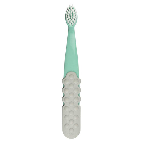 RADIUS Totz Plus Brush - Kids Toothbrush for Delicate Teeth & Gums, MintCoolGrey - Pack of 1