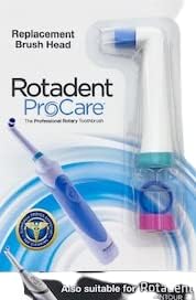 Hollow-Tip Replacement Brush Head, Fits ROTADENT PROCARE/Contour Toothbrush Models ONLY (Does NOT FIT Classic, Legacy,