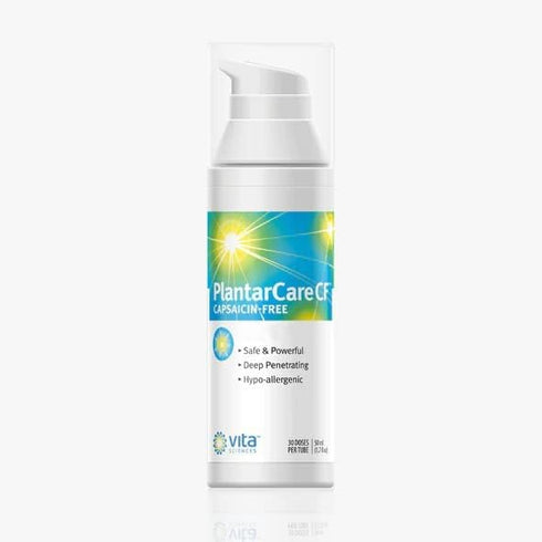 Vita Sciences PlantarCare CF, Fast Acting Cream for Plantar Area, Capsaicin-Free Formula