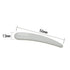 Onwon Mini Curved Cosmetic Scoop Makeup Mask Plastic Spoon, 100 PCS, White
