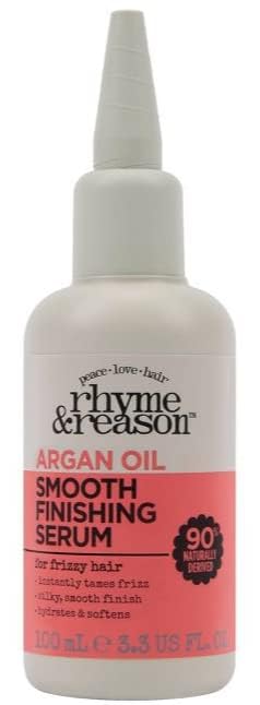 R R RR Rhyme and Reason Smooth Finishing Hair Serum - 3.3 Fl Oz with 100% Natural Cold-Pressed Argan Oil