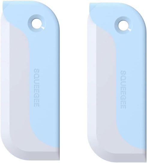 2 Pack Mini Squeegee, Small Kitchen Countertop Soft Glass Cleaner for Bathroom Mirrors and Car Windows