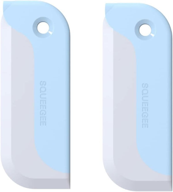 2 Pack Mini Squeegee, Small Kitchen Countertop Soft Glass Cleaner for Bathroom Mirrors and Car Windows