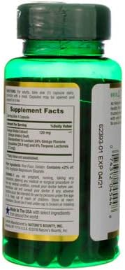 Nature's Bounty Ginkgo Biloba Capsule, 120 mg, 100 ea