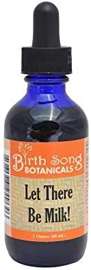 Let There Be Milk! Herbal Breastfeeding Tincture for Lactating Moms with Fenugreek, 2oz Bottle