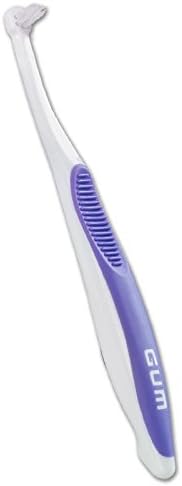 GUM End Tuft Toothbrush - Extra Small Head for Hard-to-Reach Areas, Soft Dental Brush for Adults, 1ct