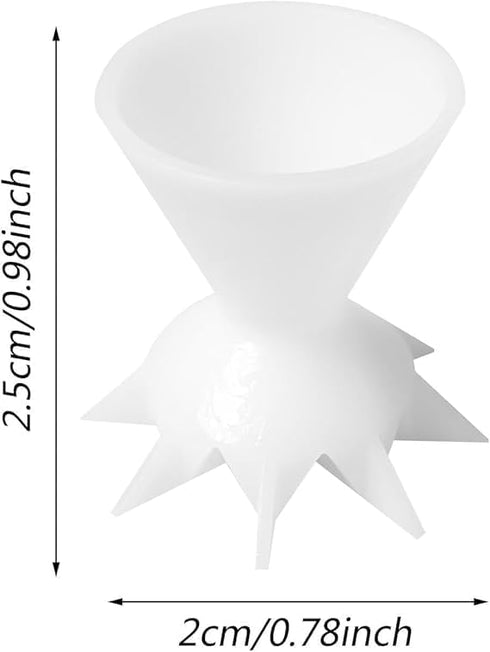 WLngtv White Paint Strainer - Paint Pouring Cup, Split Cup for Paint Pouring Supplies Tools, Paint Pouring Supplies