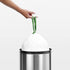 Brabantia PerfectFit Trash Bags, Size G / 6-8 Gallon, Thick Plastic Liners with Tie Tape Drawstring Handles (20 Bags)