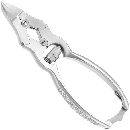 OdontoMed2011 Podiatrist Mycotic Toenail Nippers 6", Professional Double Action Nail Cutter Trimmer