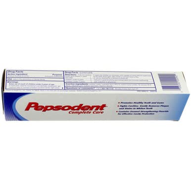 Pepsodent 5.5 oz, Pack 6 Complete Care Anticavity Fluoride Toothpaste Original Flavor