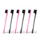 Soft 'N Style Double Sided Edge Control Hair Brush Comb Combo Pack, 6 Pieces, Pink and Black