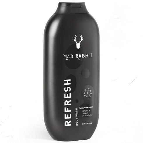 Mad Rabbit Refresh Body Wash (16oz) - Tattoo Aftercare, Natural Cleansing, Gentle & Hydrating Formula