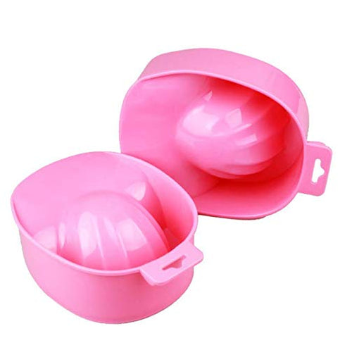 Nail Art Tips Pink Dead-skin Soak Bowl Cleaning Software Care Bowl Manicure Tools for Hand Cutin