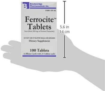 Ferrocite Tablets, 100ct, *Compare to Hemocyte*, 324mg