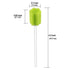 Disposable Untreated Oral Care Swabs - 250 Count (GREEN+Plum)