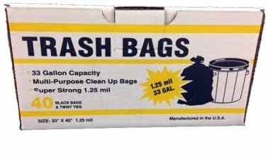 Primrose PLASTICS/COM Trash Bags 33 Gallon