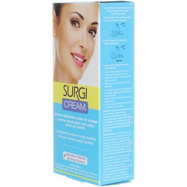 Surgi Facial Hair Removal Cream, 1 oz x 2 Pack