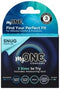My ONE Snug Fit Condom Pack, Lubricated Latex Condoms in Three Custom