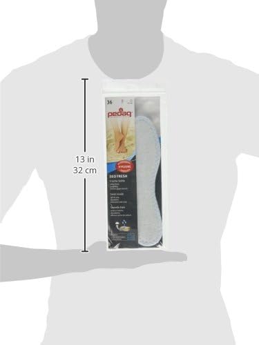 pedag Deo Fresh Natural Terry Cloth & Sisal Insoles, US W6 / EU 36, Pale Blue, 1 Pair, Handmade in Germany