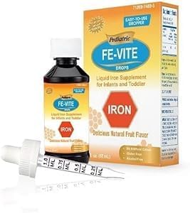 FE-Vite Drops | Liquid Iron Supplement | 50ml, 1.66 Fl Oz (Pack of 1)