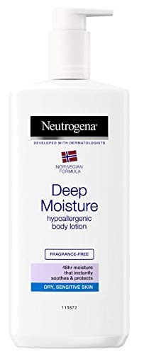 Neutrogena Norwegian Formula Deep Moisture Body Lotion, Hypoallergenic for Dry Skin, 13.5oz