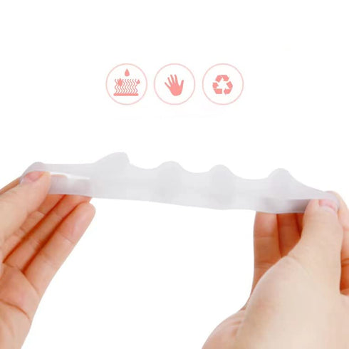 Toe Separators for Functional Fitness Athletes - Toe Straighteners for Foot Pain Relief and Plantar Fasciitis - Fix Feet - Fix Toes - Fix Bunions - Toe Spacers for Crossfit Dark Black-A