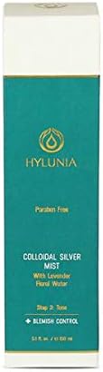 Hylunia Colloidal Silver Mist Toner, 5.1 fl. oz., Hydrating for Skin