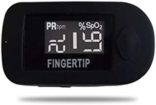 Concord BlackOx Fingertip Pulse Oximeter with Reversible Display, Carrying Case, Lanyard