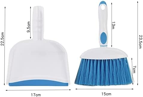 Small Broom and Dustpan Set - Mini Dustpan and Brush Set, Hand Broom and Dust Pan, Ideal for Cleaning Little Areas Like