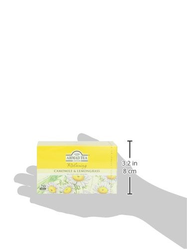 Ahmad Tea Camomile & Lemongrass Infusion - 20 Count (Pack of 6) for Relaxation