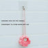 5Pcs Pink Sponge Bottle Brush, 17cm Long Handle Flower Shaped Cleaning Brushes for Reusable Containers