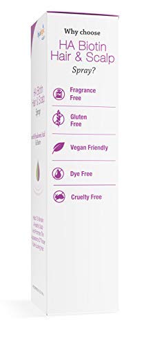 Hyalogic Biotin Volumizing Hair Spray with Hyaluronic Acid, Promotes Thicker Hair, 4 fl oz (118ml)