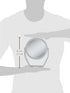 Zadro 6.5 Inch Round Dual Sided Vanity Mirror, 5X/1X Magnification Glass