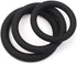 JESHVA Set 3 1.26-1.6 inch Silicone Penis Ring for Men, including Sizes (Black)