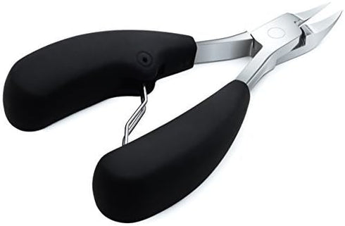 Toenail Clippers for Thick or Ingrown Nails, Heavy-Duty Soft-Grip Nail Nipper with Surgical-Grade Steel Blades